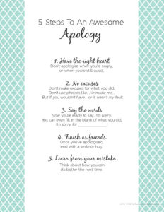 how to apologize