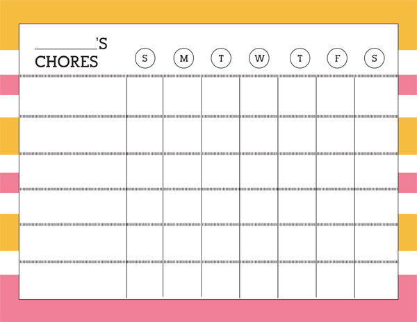 Chore Charts for Teenagers - iMOM