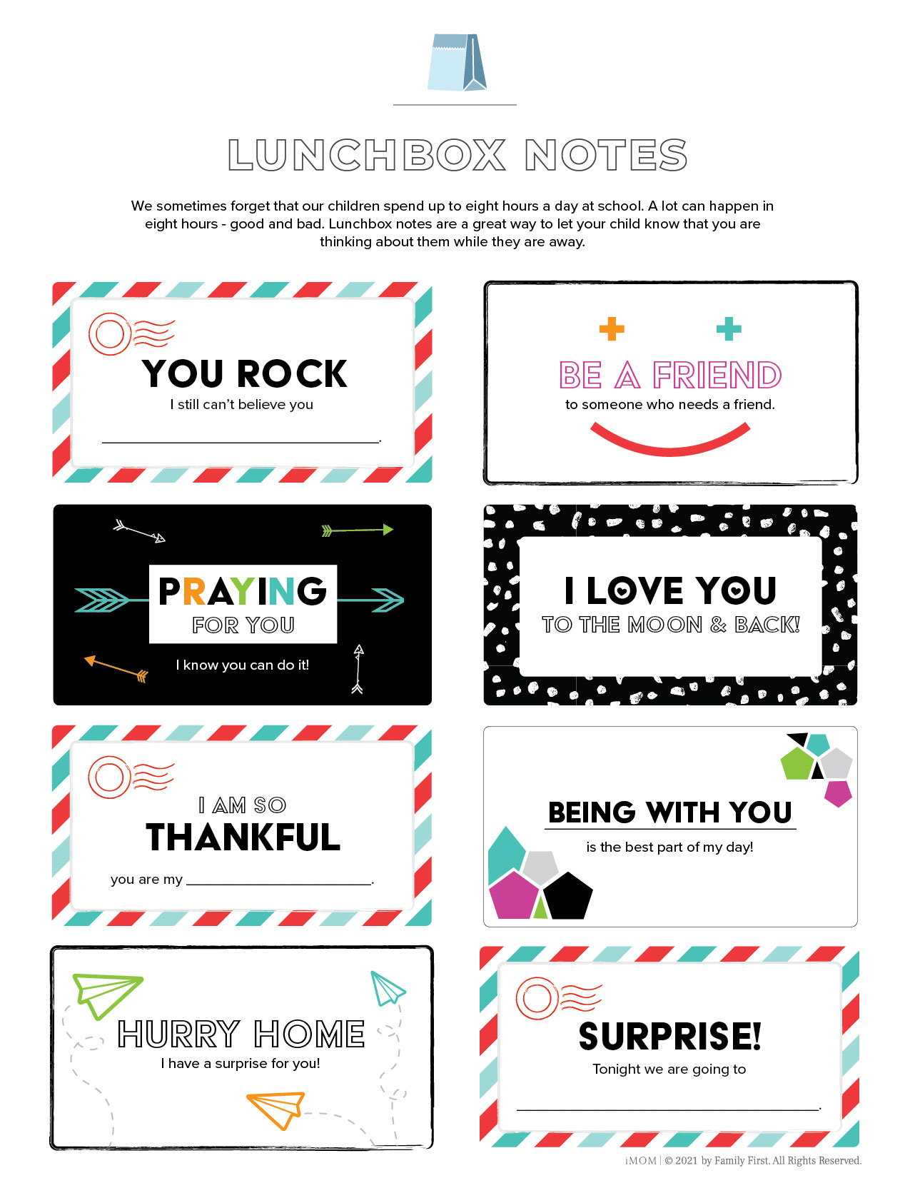 lunchbox notes for kids