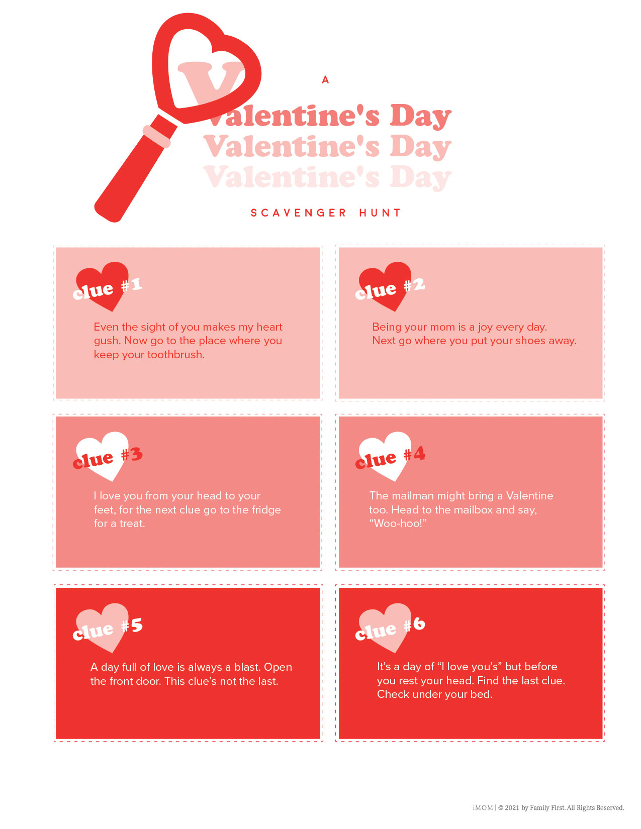 Valentine's Day Scavenger Hunt